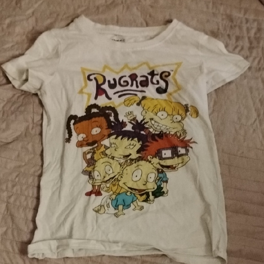 Nickelodeon Rugrats Kids T-Shirt - White with Multicolor Design